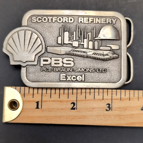 Scott Ford Refinery PBS PCL-Braun-Simons LTD Excel Men's Metal Buckle . - Picture 4 of 5
